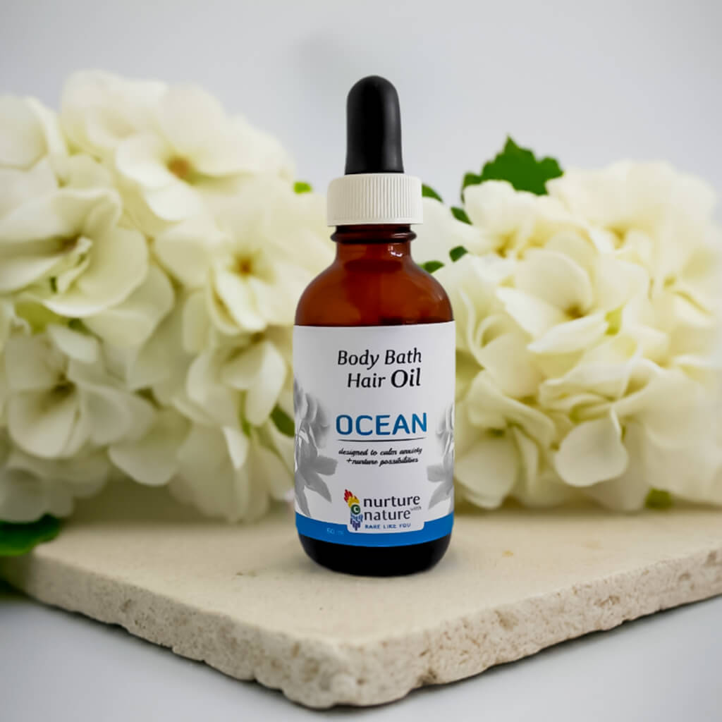 Relaxing Body & Bath Oil is 3 in 1 a multi-purpose oil enriched with geranium essential oil