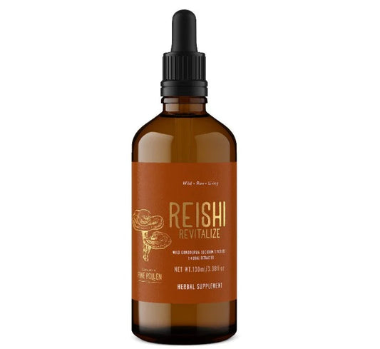Wild Reishi Tincture (250mg/ml) Certified Organic | 1:4 Dual Extract (100ml/3.4oz)