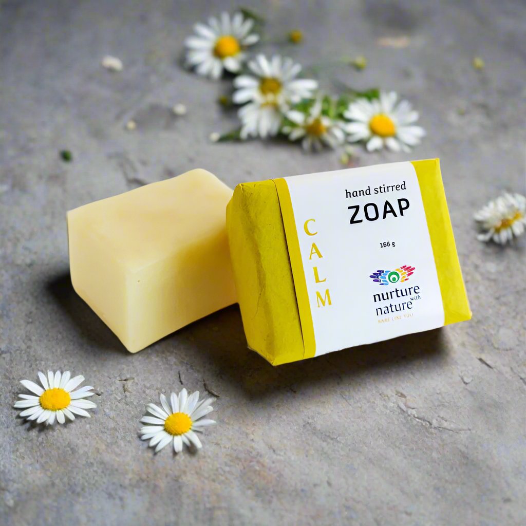 Calm soap bar with roman chamomile essential oil