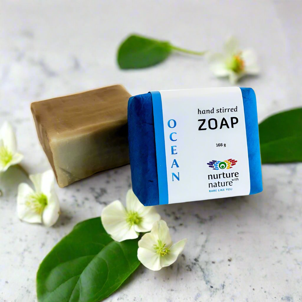 Ocean soap bar with Atlantic seaweed and geranium essential oil