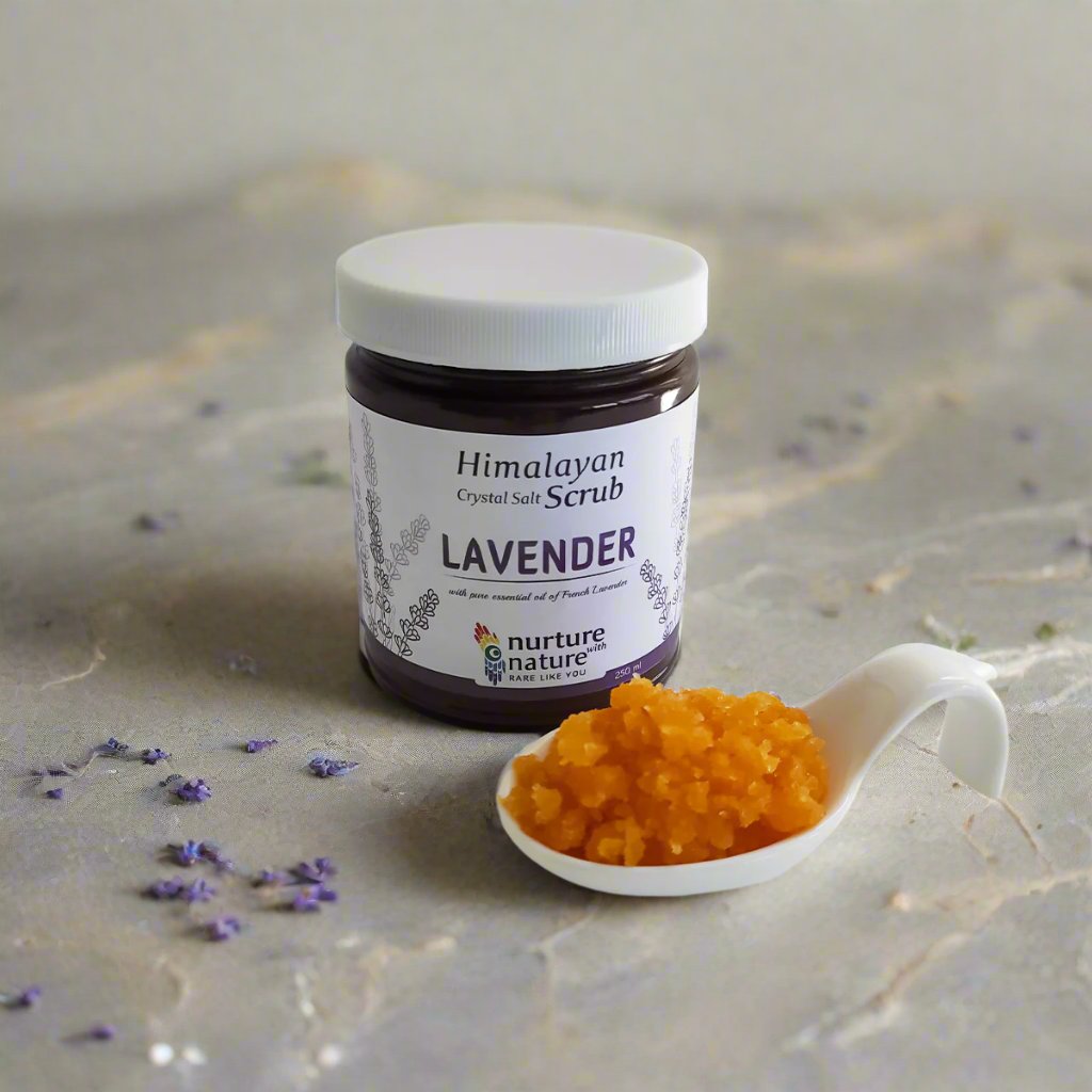 Lavender salt scrub