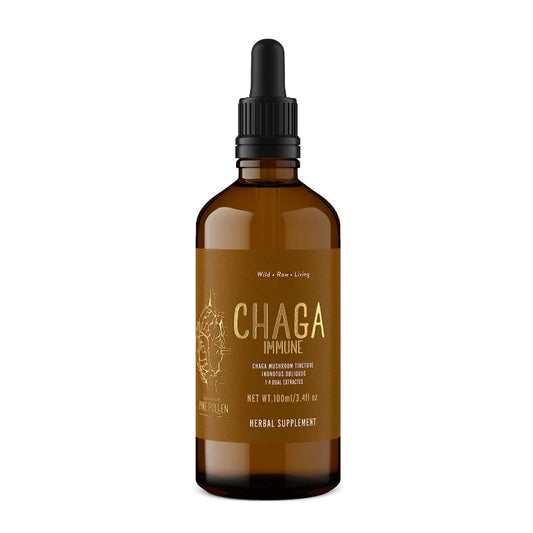 Chaga Mushroom Dual Extract| Wild Certified Organic Chaga Tincture (250mg/ml