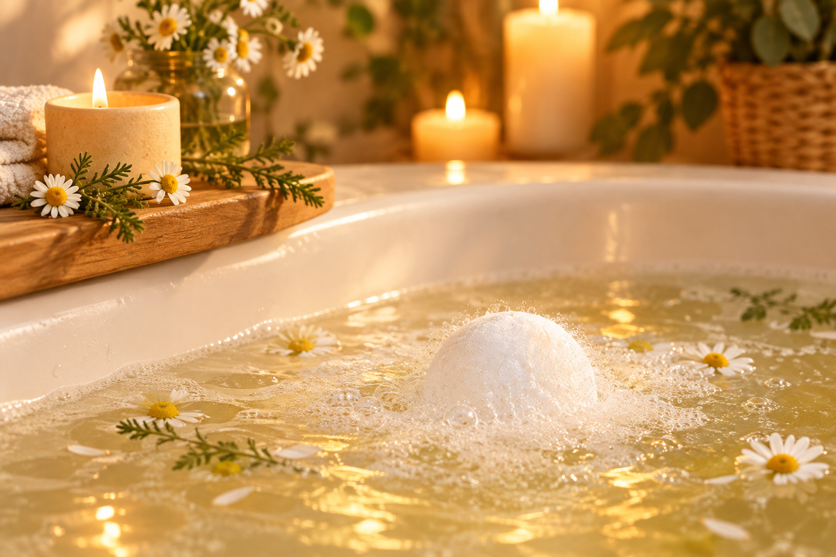 Inspiring lifestyle bath fizzy photo
