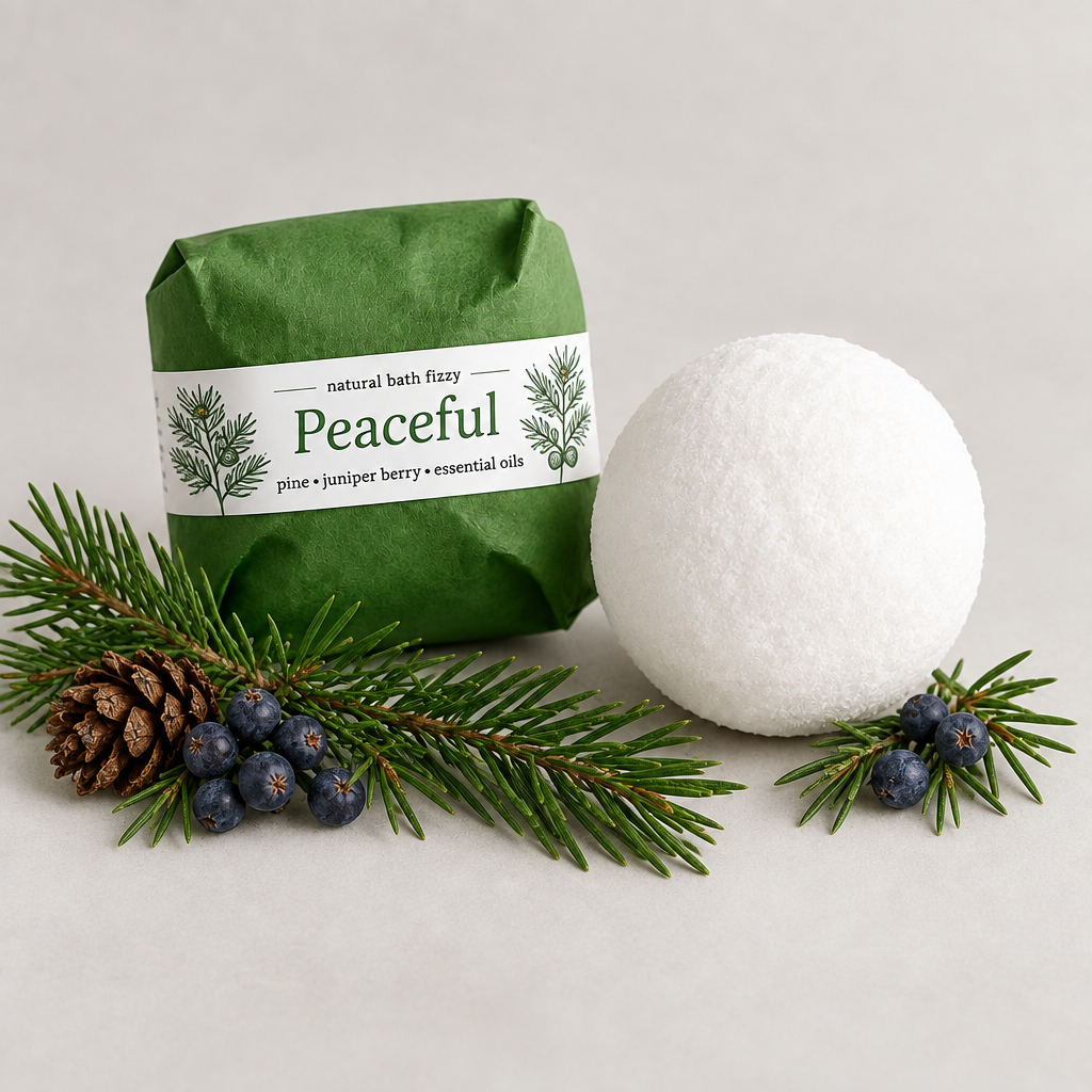 Peaceful bath fizzy product photo