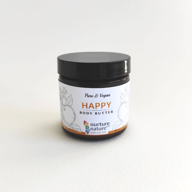 Happy body butter with grapefruit oil