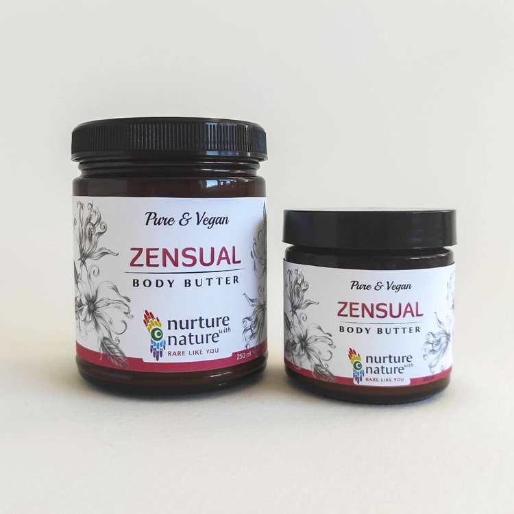 Zensual body butter with rose oil