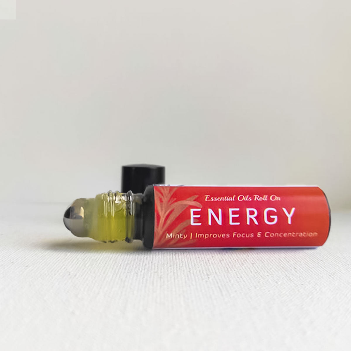 Minty, concentrating essential oil roll on energy