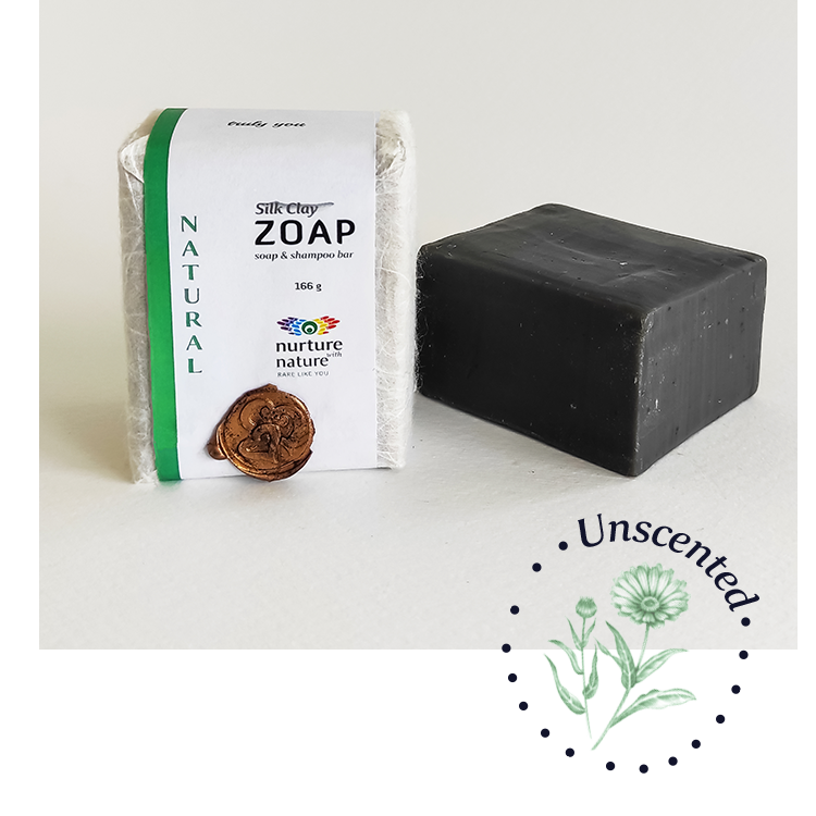 Unscented shampoo bar for body and hair