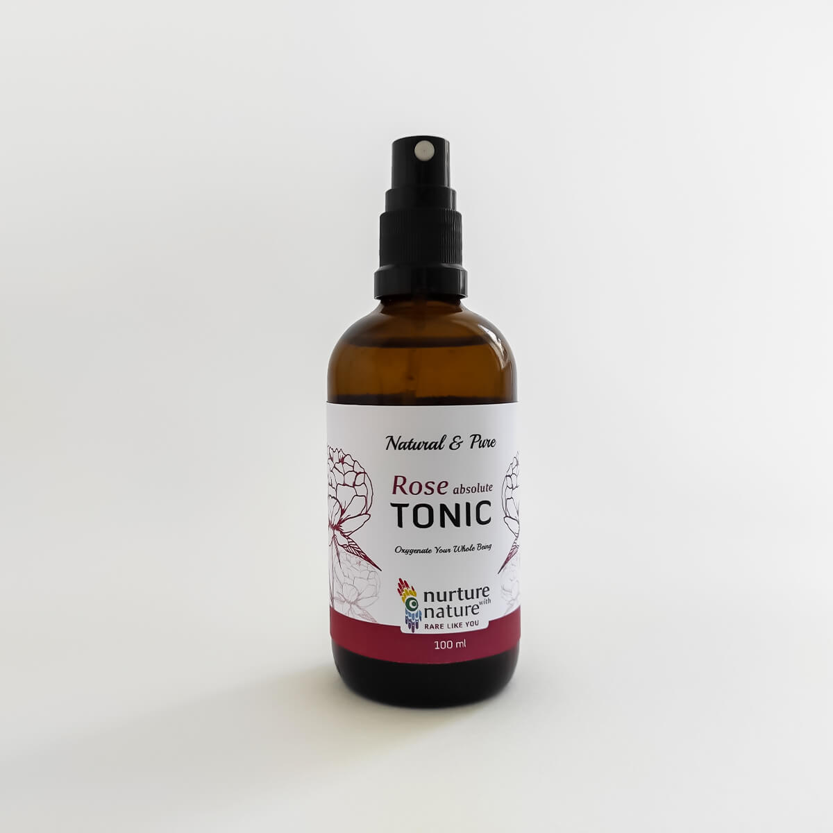 Face tonic spray with rosewater